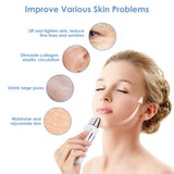 Microcurrent Ion Galvanic Mini Handheld Spa Device   Massage Heads USB Face Lift Beauty EMS Gel Facial Skin Care Machine