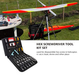 RC Tools Kits Hexagonal Screwdriver Set Pliers Hex Sleeve Socket RC Bumper Ruler For RC Car Boat Quadcopter Helicopter