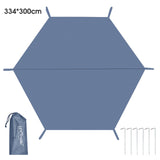 Waterproof Tear-resistant Tent Tarp Thicken Picnic Camping Tarp Tent Mat Hard-wearing Beach Pad for Hiking Traveling Backpacking