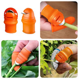 Gardening Thumb Knife Set, 18 Piece Silicone Finger Knife Cutter Garden Harvest Tool For Picking Vegetables Fruits