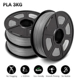 PLA 3D Filament Refills 3D Printer Plastic 1.75MM 3 Rolls / Set Filament Bendable Non-toxic Fastship Printer Handles DIY Gift