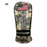 Golf Wood Cover American Flag Camouflage For Driver Fairway Hybrid Nylon Waterproof Protector Set Golf Club Covers Number Tag