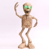 Halloween Electric Dancing Skeleton Haunted House Scene Decoration Props Party Singing Skull Skeleton Frame Halloweenkid Gift