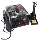 SAIKE 909D 3 in 1 Soldering Station Hot air gun+Soldering Iron+DC Power Supply 15V 2A  220V 110V