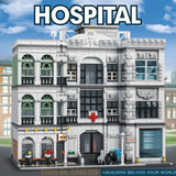 MOC 2734pcs City Streetview series The brickstive Modern Library Model Building Blocks Bricks Kids Toys Gifts Christmas gifts
