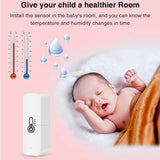 Tuya WiFi Intelligent Temperature Humidity Detector Sensors Home Indoor Temperature Humidity Detector APP Real-time Monitoring