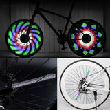 Bicycle Spoke Light IPX5 Water Resistant Bike Front Rear Wheel Light for 24'' and Above Bikes with Standard Spokes Bike Parts