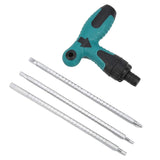 PENGGONG 4PCS T-Type Multifunctional Screwdrivers Set Ratchet Telescopic Multi-Purpose for Furniture Electrician Tools