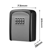 Key Storage Secret Box Organizer 4 Digit Combination Password Security Code Lock No Key Home Key Safe Box