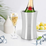 2 Pack Wine Bottle Cooler Bucket,Double Wall Insulated Stainless Steel Ice Bucket Champagne Bucket Bar Accessories