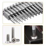 13 Pcs 1/4 Inch Screw Driver Bit Set S2 Steel Hex Shank T5-T45 Magnetic Torx Head Star 6 Point Screwdriver Kit Tools