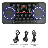 V300 Pro Live Streaming Sound Card 10 Sound Effects  4.0 Audio Interface Mixer for DJ Music Studio Recording Karaoke
