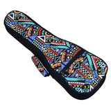 New Hot 26 Inch Double Strap Hand Folk Ukulele Carry Bag Blue-Graffiti &amp; Tenor Acoustic 26 Inch Ukulele 4 Strings Guitar