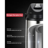 2.5L Airpot Thermal Carafes Vacuum Pressure Insulated Coffee Dispenser With Pump, For Coffee Beverage Water