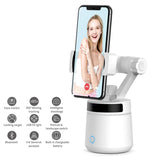All-Round Automatic Tracking Smart Gimbal Face Tracking Selfie Stick Stabilizer for iPhone 13/12/12 Pro Max