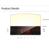 New deals  Dual alarm clocks, analog sunrise/sunset wake-up lights, LED colorful lights, luminous digital clock with FM radio