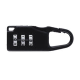 Security 3 Combination Travel zinc alloy Suitcase Luggage Bag Jewelry Boxes Tool Chests Code Lock Zipper Padlock