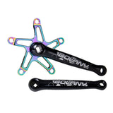 Ultralight Folding Bicycle Crankset Aluminum Alloy Bike Crank Arm 130BCD Axis Bracket Parts Folding Bicycle Parts