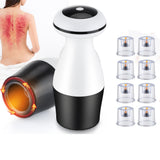Electric Wireless Gua Sha Cupping Apparatus Negative Pressure Suction with 8 Cans Independent Tank Body Scraping Massage Cans