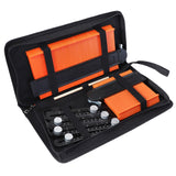 5inch/10inch Contour Gauge Set with 6-Folding Ruler Metal Lock Shape Duplicator 67JE