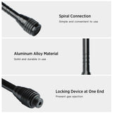 Lixada Outdoor Camping Gas Light Extension Pole Aluminum Alloy Extension Rod for Outdoor Camping