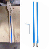 2Pcs Two Way Rod Type Guitar Truss Rod Steel 9 x 420mm Blue Guitar Accessories