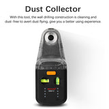 Electric Drilling Dust Collector Laser Level 2 In 1 Wall Electric Suction Vacuum Drilling Dust Collector Dust Cleaning Suction