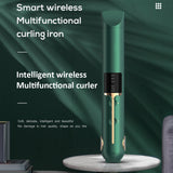 Cordless Mini Hair Straightener Curler Fast Warm-up Thermal Hair Flat Irons Negative Ion Straighting Styling Tool USB Charging