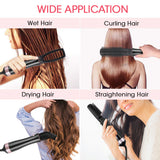 Hot Cold Wind Hair Straightening Comb Set 7 in 1 Kit Hair Dryer Brush Multifunctional Curling Straightening Curling Iron Comb