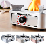 Portable Cooking Alcohol Grills Aluminum Alloy Square Commercial Solid Alcohol Stove Household