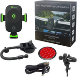 2 in1 Wireless Car Charger with Magnetic Function and Holder Quick Charge Automatic Clamping for Galaxy Z Flip3 5G 13/13 Pro