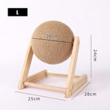 Cat Scratching Ball Toy Kitten Sisal Rope Ball Board Grinding Paws Toys Cats Scratcher Wear-resistant Pet Furniture Supplies