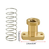 T8 Anti Backlash Nut Elimination Brass Nuts for Upgrade Ender 3 CR-10 / Tornado/Clone 8mm 3D Printer Accessory