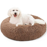 Pet Dog Bed Super Soft Kennel Round Fluffy Cat House Warm Indoor Comfortable Sleeping Cushion Mat Sofa Washable Puppy Long Plush