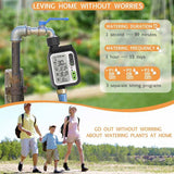 Rainwater Sensor Function Child Lock Mode Digital Water Timer IP65 Waterproof For Garden Lawn Watering System Irrigation Timer