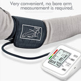 New Digital Automatic Blood Pressure Monitor Upper Arm Automatic Cuff BP Machine & Pulse Rate Monitoring Meter,Large LCD Display