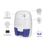 Dehumidifier for Home Portable 500ML Moisture Absorbing Air Dryer with Auto-off and LED indicator Air Dehumidifier good quality