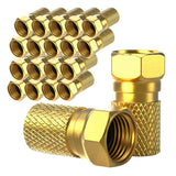 20 Pieces F Connector 7 Mm Screw On Type Coaxial Antenna Cable Coaxial Satellite Cable,BK Systems,Satellite LNB