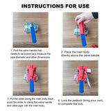 Ball Valve Locking, Adjustable Ball Valve Locking Device, Small, For 1/2Inch-2-1/2Inch Outer Pipe Diameter, Red