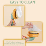 Pumpkin Pet Cat Comb Dog Hair Removal Selfcleaning Flea Comb for Cats Dog Grooming combs Tangled Hair Clean Brush Pet Supplies