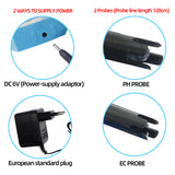 2 in 1 pH Meter EC Meter For Aquarium Multi-parameter Water Quality Monitor 0-14.00 PH 19.99ms/cm pH / EC Monitor Acidometer 40%