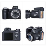 New christmas gift auto focus AF 33MP 1080P FHD 8X zoomable digital camera W/Standard+0.5X wide Angle+24X telephoto lens 3.0"LCD