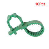 10pcs Heavy Duty Plant Ties Tree Green Reusable Plastic Soft Garden Supplies Adjustable Shrub Ties Fixing Buckle