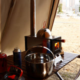 Camping Folding Furnace Wood Burning Furnaces Winter Outdoor Heating Cooking Kitchenware Firewood Cooking for Camping Hiking