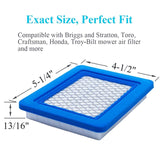 491588S Air Filter, Compatible For Briggs And Stratton 491588, Toro 20332, Craftsman 3364, Premium Lawn Mower O20 20