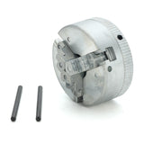 2" 45mm Three 3 Jaw Chuck 1.8~56mm /12~65mm Z011 Clamping for Mini Lathe with Two Lock Rods M12x1mm Threaded Back