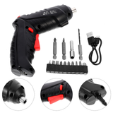 1 Set Multi-function Screwdriver Chargeable Small Electric Drill Home Screw Kit