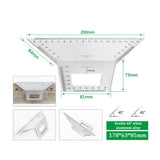 Multifunctional Square 45/90 Degree Gauge Angle Ruler Measuring Woodworking Tool