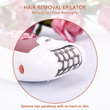 2 in 1 Women Epilator Lady Shaver Electric Painless Hair Pulling Depilatory Device Leg Armpit Razor Bikini Trimmer Hair Remover