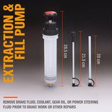 200cc Car Fluid Extractor Auto Manual Fluid Extractor and Filler Fluid Syringe Pump Manual Suction Vacuum Fuel Car Transfer